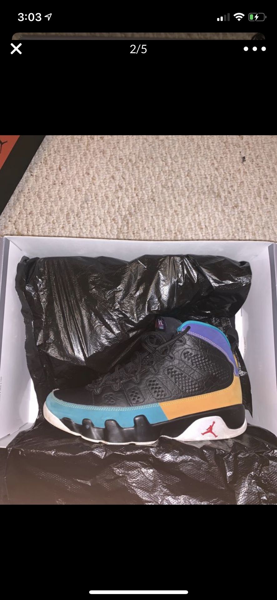 NEED GONE TODAY THIRD TIME POSTING “Dream It, Do It” Jordan 9’s Size 10