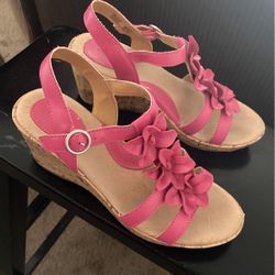 Cute Pink Summer wedges