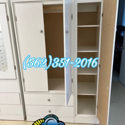 White XL compressed Dresser New Closet Wardrobe Ropero EXTRA BIG 