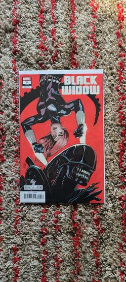 Marvel Black Widdow Vs Alien Comic Book Cover