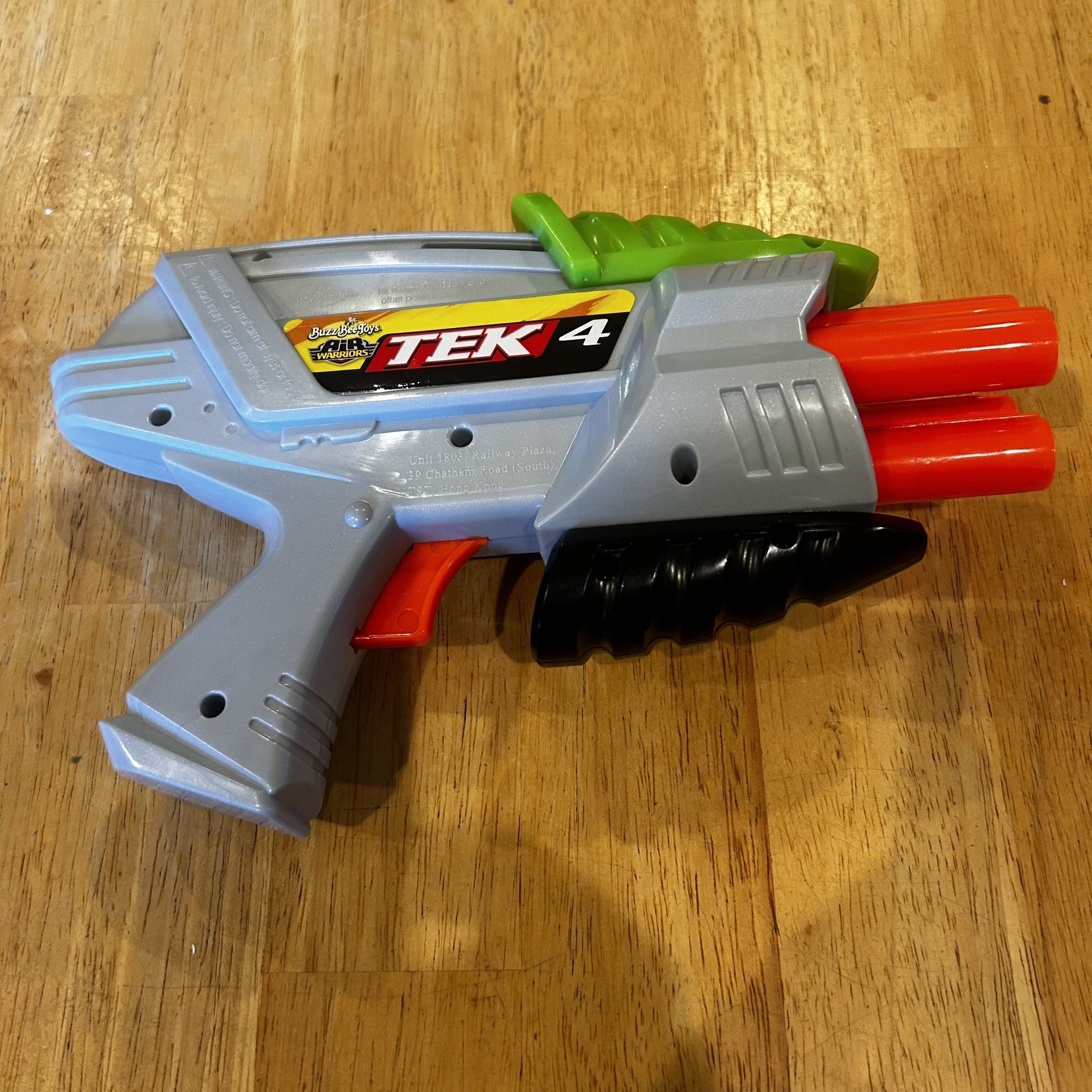 Buzz Bee Toys Air Warriors Tek 4 Dart Blaster Toy Gun