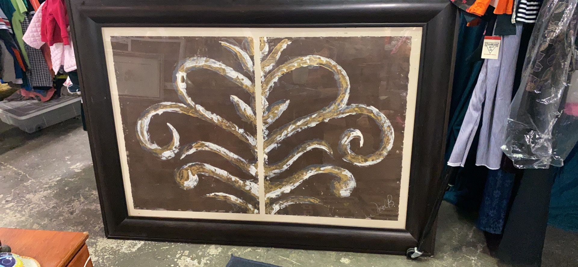 Very large framed photo