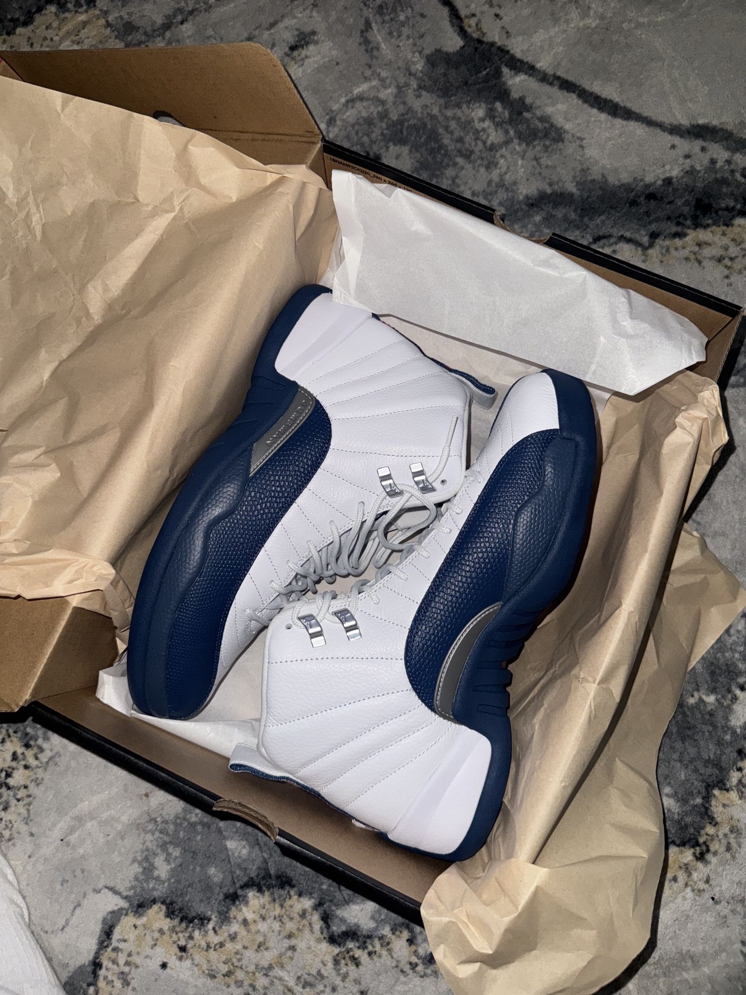 French Blue Jordan 12s