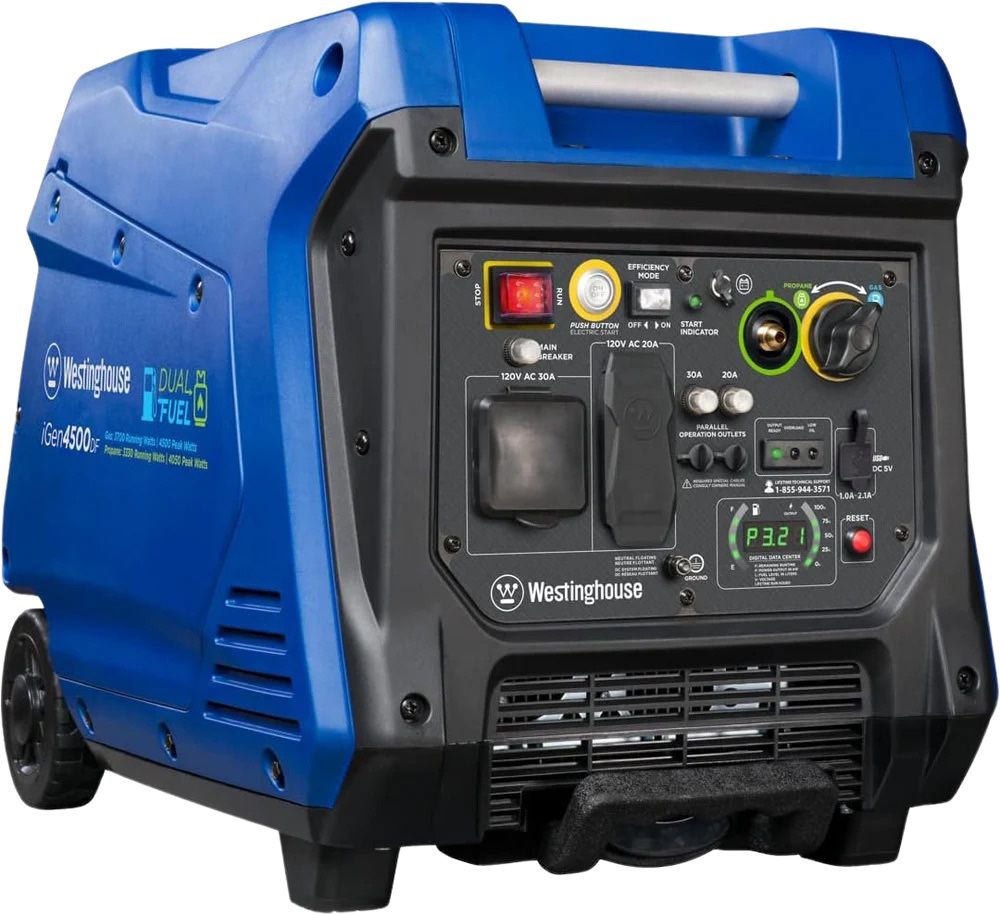 New - Westinghouse 4500W 30amp Dual Fuel (Gas/Propane) Remote Start Inverter/Generator 