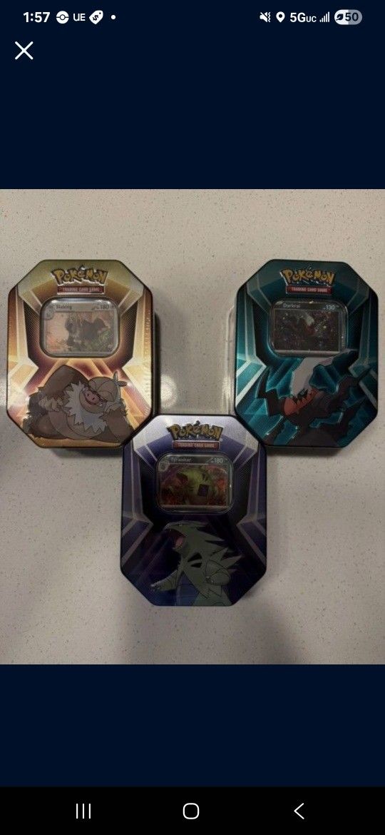 Pokemon Tin 3 Pack
