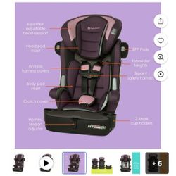Baby Trend Hybrid Si 3-in-1 Combination Booster Car Seat  in Dash Orchid $75