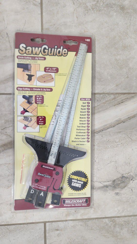 New  Milescraft universal Sawguide edge guide for circular saw And Jig Saws.