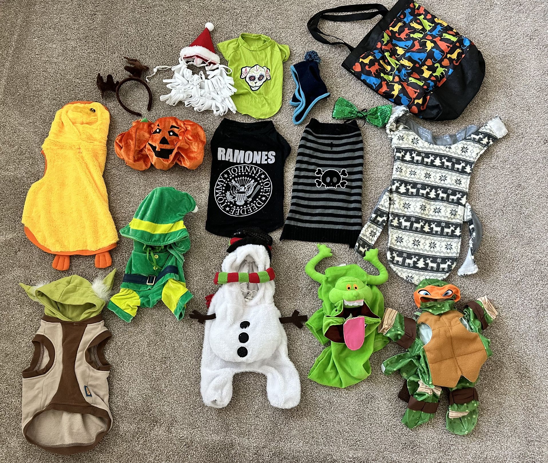 Dog Costumes & Apparel - 15 Pieces