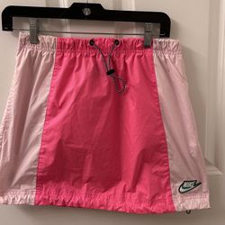 NIKE Skirt Icon Clash Colorblock Drawstring Baby Pink Hyper Women's 1X 