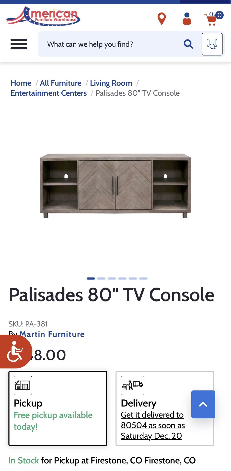 Entertainment Center - American Furniture Warehouse
