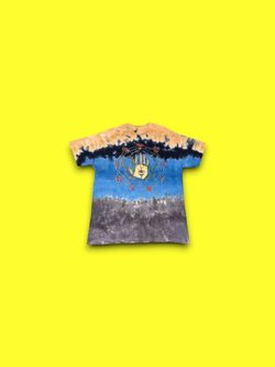 Liquid Blue Hamsa Hand Crystal Tie-Dye T-Shirt Multicolor Men’s 2XL