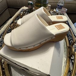 Dolce Vita Dorado Mules Bone Leather Platform Clogs