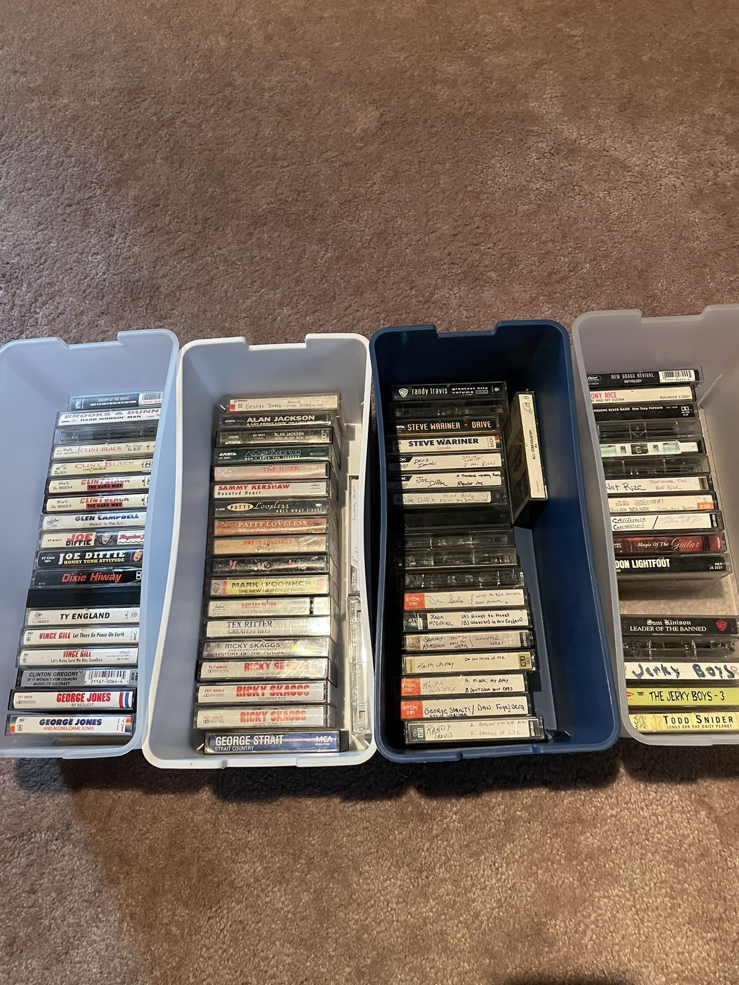 Country, Bluegrass, Comedy Cassettes 