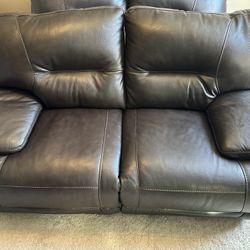 Leather Loveseat