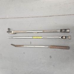 3 PIECES TRUCK LOAD WINCH BARS, COMBO, & RACHETING COMBO