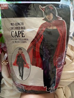 Adult Mid-Length Collared Red Cape