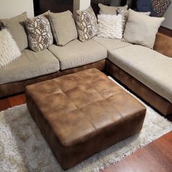 Sectional Couch With Ottoman 