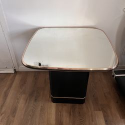 Post Modern 80s Mirrored Side table