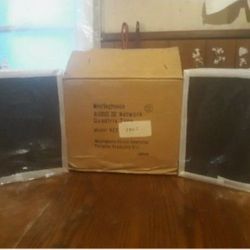 Two NOS  Westinghouse Ausio IV Network Quadtrix Type Speakers Model RCX 1005 In Box