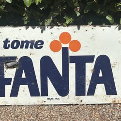 Metal Mexican Fanta Sign