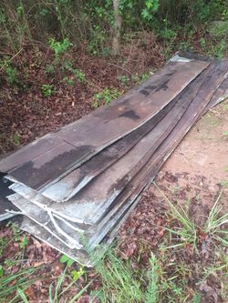 12 Pices  Rusty Barn Tin