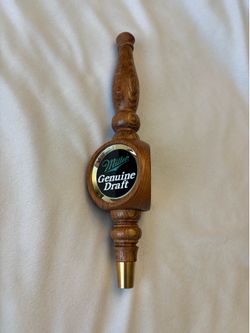 Vintage miller genuine draft beer tap handle