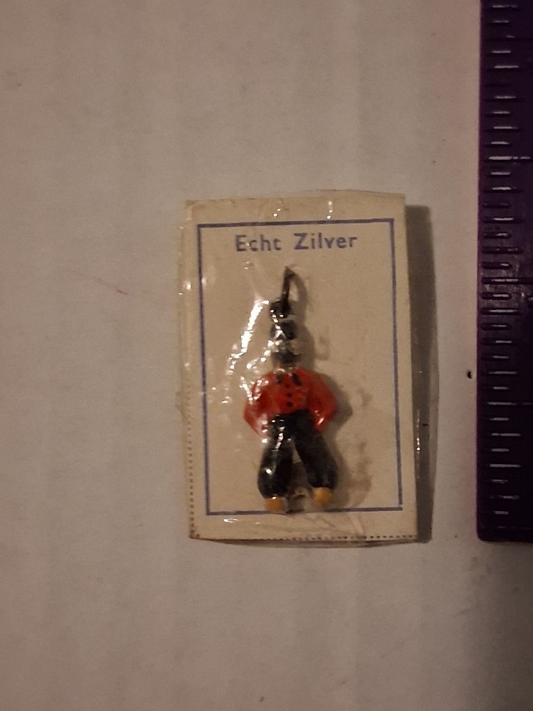 New Vintage Sterling Silver Dutch Boy Charm