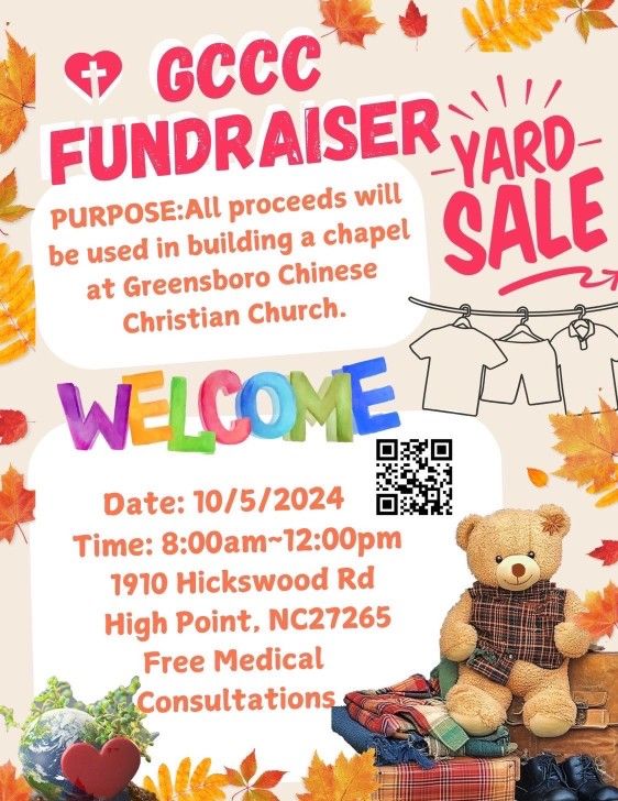 Greensboro Chinese Christian Church Yard Sale