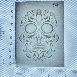 Iron On Heat Transfer  Good For T-shirts Sweaters Jackets T Shirt Design Size Is About 3x3  Sugar Skull #469