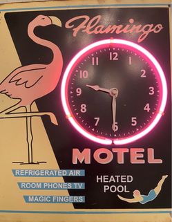 Vintage Tin Neon wall clocks