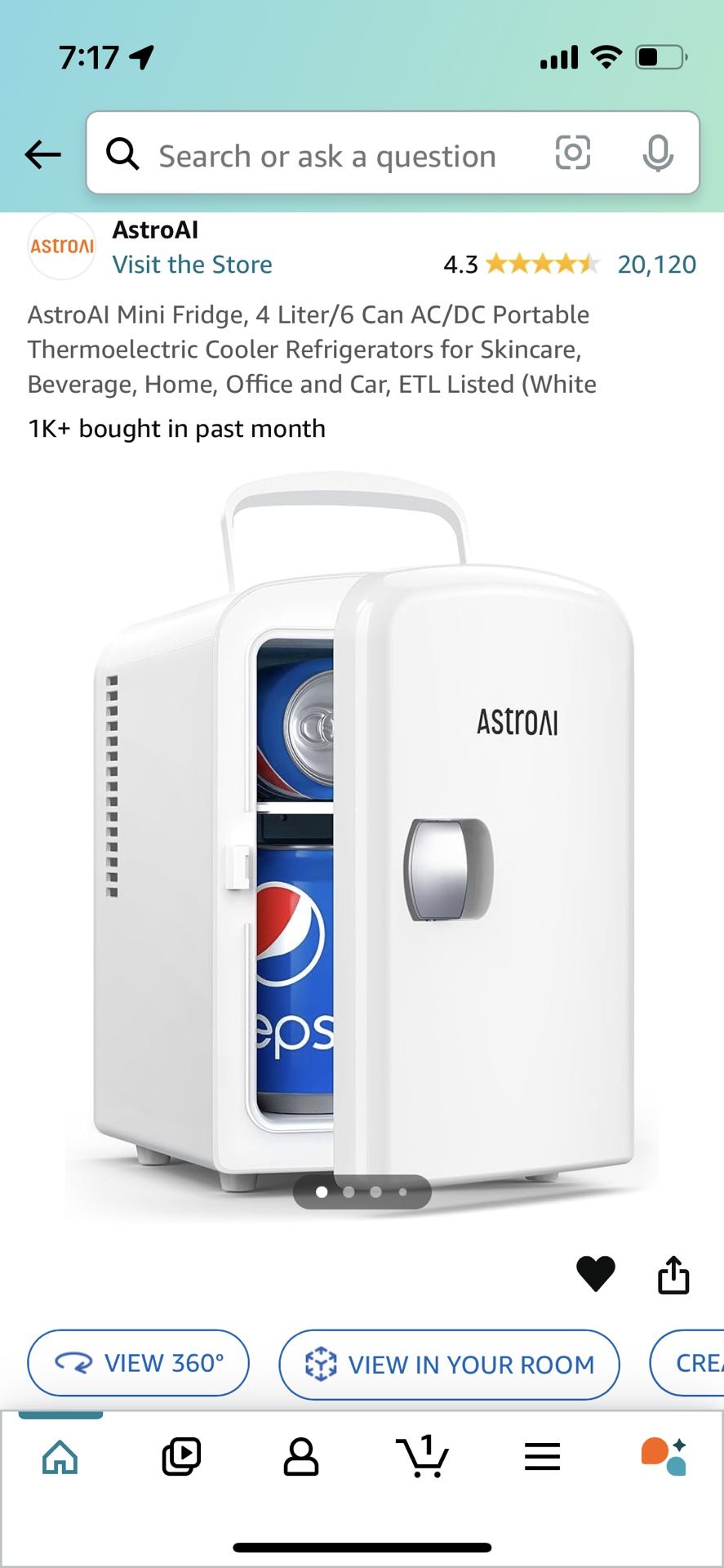 AstroAI Mini Fridge