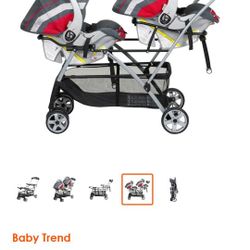 BABY DOUBLE STROLLER 