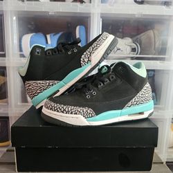 Nike Retro Air Jordan 3 SZ 5Y 2014 Bleached Turquoise Mint. 