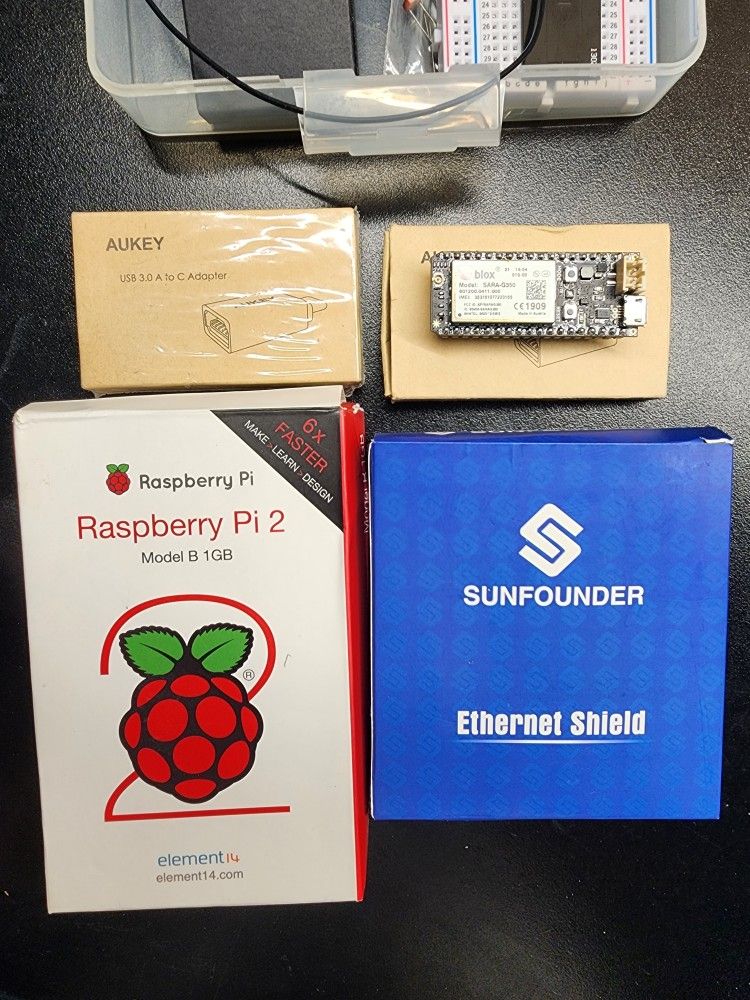 Raspberry Pi 2 Model B SunFounder Ethernet Shield