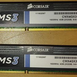 Corsair 4gb kit DDR3 desktop RAM