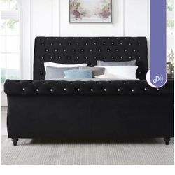 Kig Size Sleigh Bed Frame 