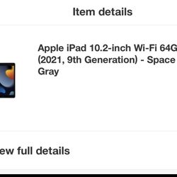 iPad 10.2 2021 9th gen 