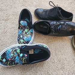 Brand New Never Worn Boys Vans And Used Once Boys Stacy Adams 