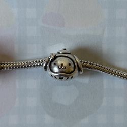 Pompompurin Silver Charm- Fits Pandora Bracelet