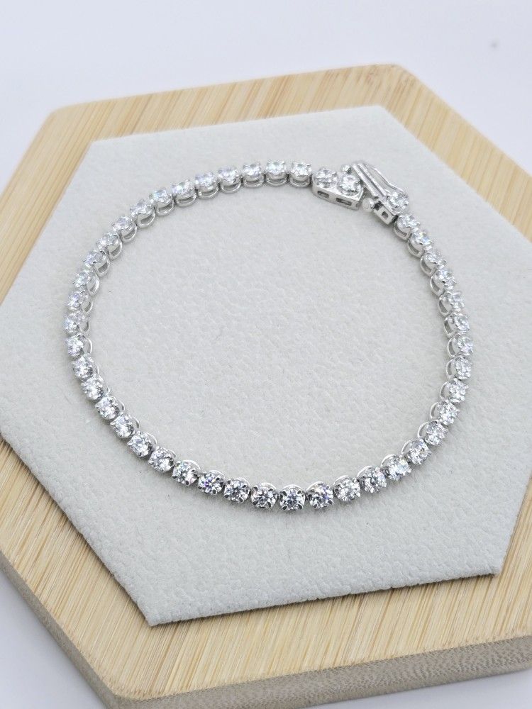Moissanite Bracelet Diamond Tester Passing 925 Sterling Silver