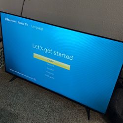 58in. Hisense Roku TV Like New