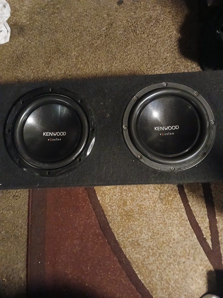 10" Kenwood Excelon Subs And Box