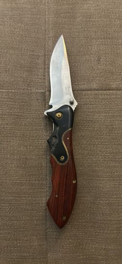 Folding Pocket Knife Wood Handle
