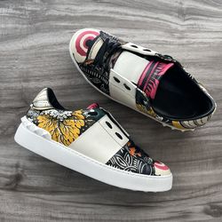 Valentino Garavani Open Leather Sneaker Size 7.5 Women’s