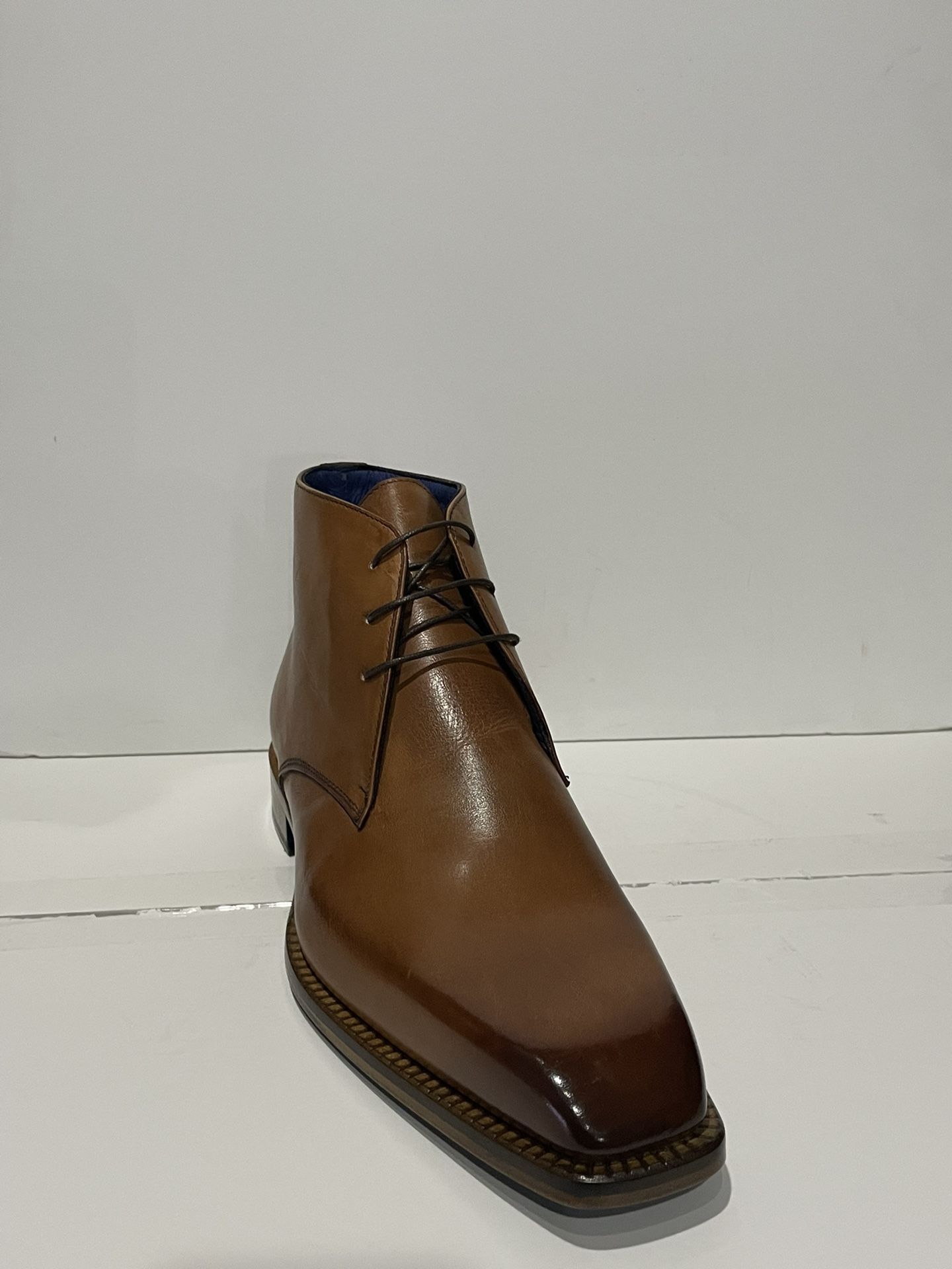 Emilio Franco Shoes Ankle Boot Cognac Oxford Leather Calf