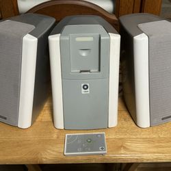 Monitor Audio Stereo with Bluetooth adapter and iPod Dock
