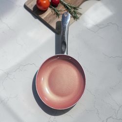Copper Chef 8" Non-Stick Frying Pan – Rose Gold Ceramic, Stainless Steel Handle