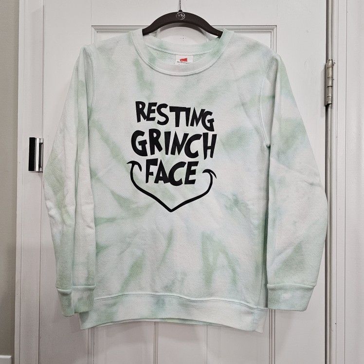 π Custom Made Christmas Holiday Grinch Sweatshirt Youth Lπ*Pick-up In Great Bridge*