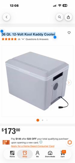 36 Qt. 12-Volt Kool Kaddy Cooler