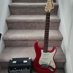 Squier Affinity Stratocaster And Fender Frontman 10g Amp